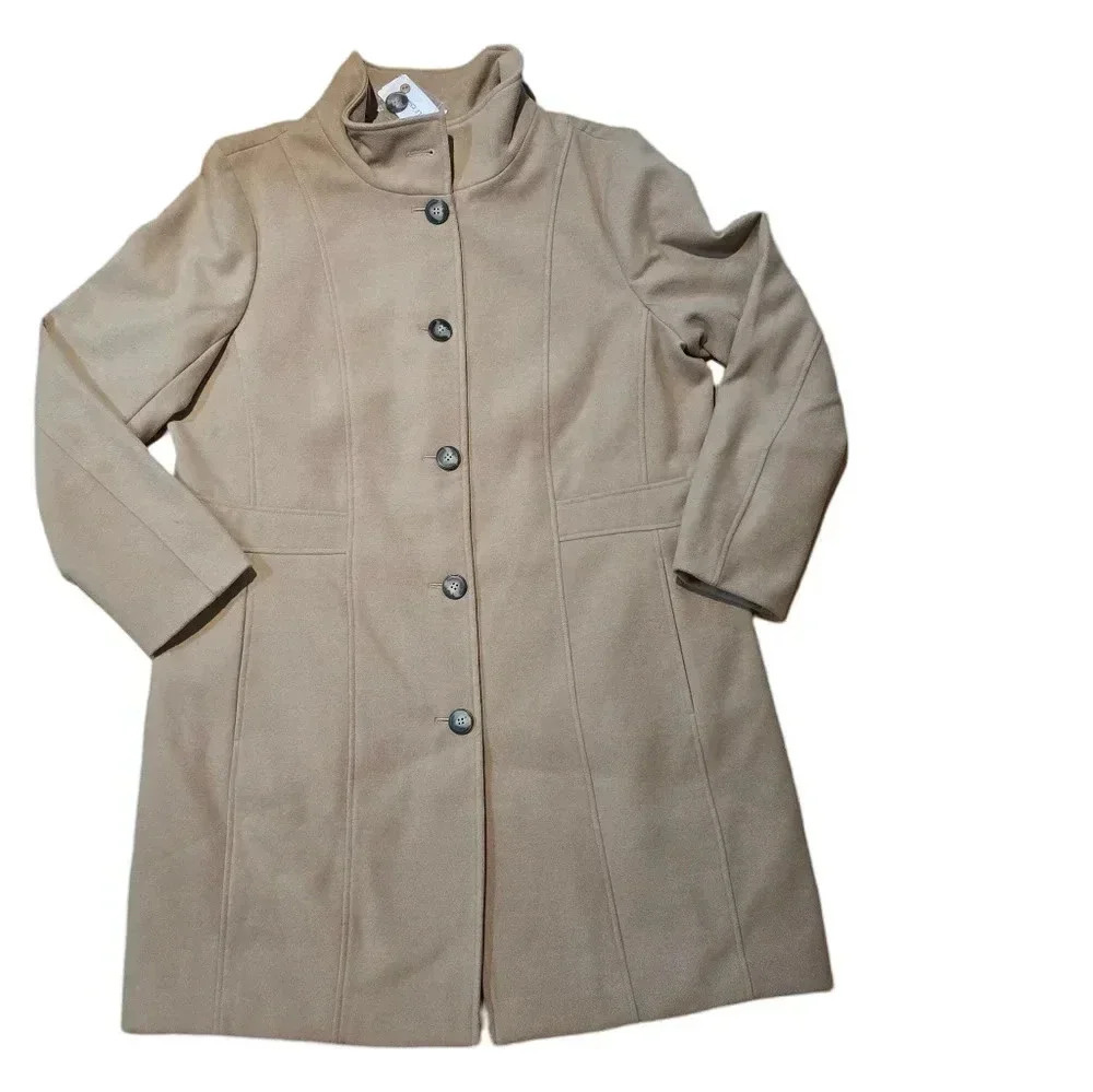 Women’s Camel Wool-Blend Coat - Size XXL - Designed in Canada - $189.95 MSRP